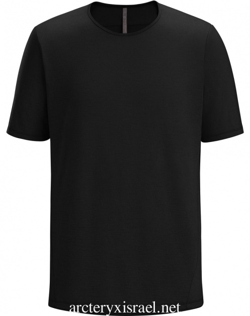 חולצה שחורה Arc'teryx אופנה לגברים עם מסגרת Ss Isrekua309