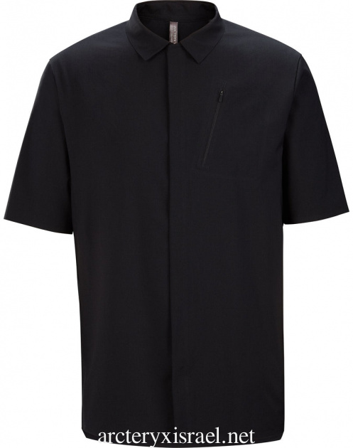 חולצה שחורה Arc'teryx אופנה גברים של Haedn Lt Ss Isrekua306