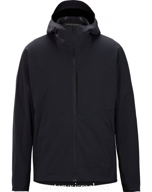 שחור Arc'teryx אופנה גברים Component Lt מעיל ברדס Isrekua252