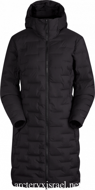 מעיל פוך שחור לנשים Isrekua156